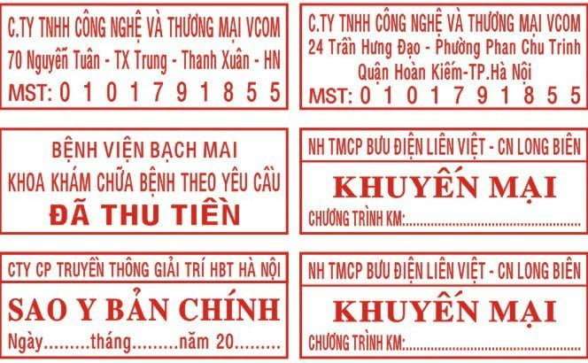 Khắc dấu mã số thuế